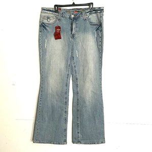 NWT Request Womens Denim Jeans Distressed Sz 20